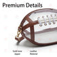 Football Shaped Clear Crossbody Bag | Stadium Approved Transparent Purse with Gold-Tone Zipper & Leather Trim | Perfect Game Day Essential