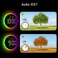 360° RGB LED Digital Wall Clock with Music Sync | 10" Large Anti-Glare Display, Bluetooth Auto Time, Remote Control, Auto Dimming & 15 Color Modes (USB Powered)