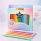 🎨 Erasable Colored Pencils with Built-In Eraser Tips