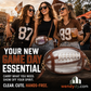 🏈Football Shaped Clear Crossbody Bag | Stadium Approved Transparent Purse with Gold-Tone Zipper & Leather Trim | Perfect Game Day Essential