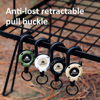 💥LAST DAY OF THE SALE: 50% OFF💥🏆Keychain with retractable carabiner 🎣 – 65 cm steel lanyard, sturdy badge holder, lightweight EDC accessory for keys, ID cards, and outdoor use