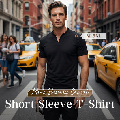 ⏰ Now only 50% off! 💎 Men Gentlemans Business Short Sleeve Fitness T-shirt