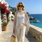 💐Summer Metallic Crochet Cover-Up – Lightweight, Flowy & Effortlessly Stylish summer outfit