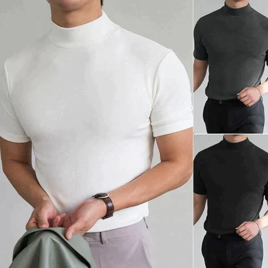 🔈🔈2026 Hot Sale - 50% OFF🎁High Neck Slim Fit T-shirt for Men