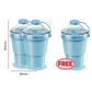 Collapsible Silicone Ice Ball Cup with Straw