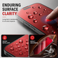 Red Shimmer Privacy Tempered Glass Screen Protector