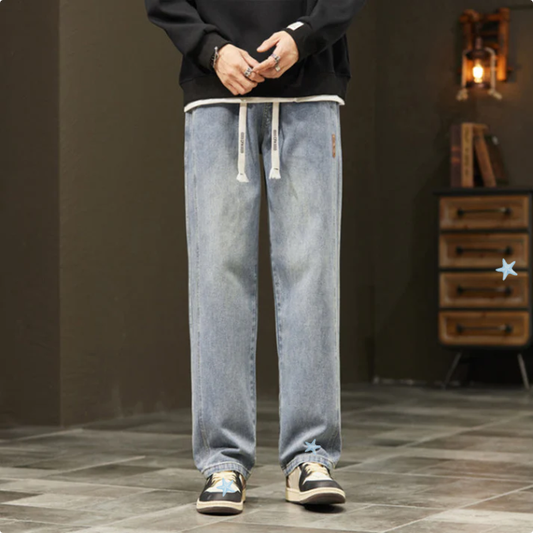 👖 SUMMER HOT SALE☀️ Men's Loose Fit Straight Jeans – Lightweight, Breathable & Versatile – Cool Summer Comfort 🏃‍♂️