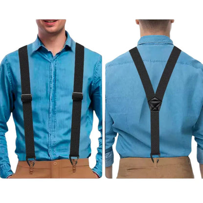 📢📢50% OFF !! ⏰✨Buy 1 Get 1 Free✨Men's X-Back Suspenders with Hook Clips