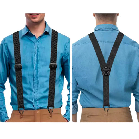 📢📢50% OFF !! ⏰✨Buy 1 Get 1 Free✨Men's X-Back Suspenders with Hook Clips