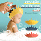 Kids' Ear Protective Cap – Waterproof Shower Hat, Adjustable & Cartoon Crown Design