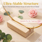 🌸 Gold-Tone Decorative Hoop with Wooden Stand