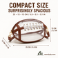 🏈Football Shaped Clear Crossbody Bag | Stadium Approved Transparent Purse with Gold-Tone Zipper & Leather Trim | Perfect Game Day Essential