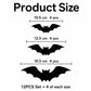 3D Halloween LED Bat Wall Stickers Glowing Flashing Spooky Party Decor