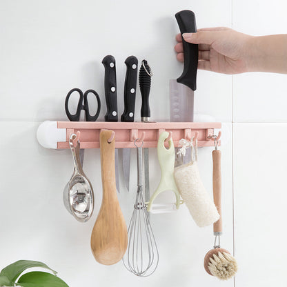 Wall-Mounted Knife & Utensil Kitchen Rack