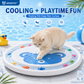 Cat water mattress, pet pat water mattress, dog summer inflatable water-filled ice mattress, cool thickened dog house and cat nest