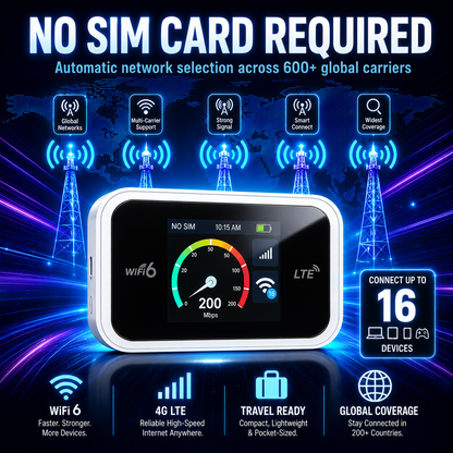 Pocket WiFi with compatibility with all networks