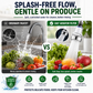 360° Rotating Faucet Aerator Filter 6-Layer Filtration 3 Water Modes Splash-Free for Kitchen Sink Fruit Vegetable Cleaning