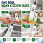 360° Rotating Faucet Aerator Filter 6-Layer Filtration 3 Water Modes Splash-Free for Kitchen Sink Fruit Vegetable Cleaning