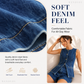 Women's Casual Denim Two-Piece Sleeveless Top & Shorts Set