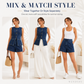 Women's Casual Denim Two-Piece Sleeveless Top & Shorts Set
