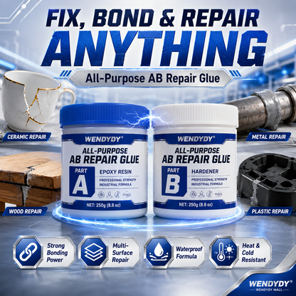 🔥 50% off for a limited time only | AB Super Glue: Brings broken items back to life – strong yet flexible, won’t crack!