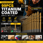 Factory Outlet-99pcs Titanium Coated Drill Bit Set