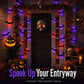 3D Halloween LED Bat Wall Stickers Glowing Flashing Spooky Party Decor