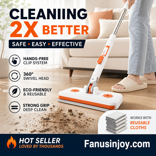 🔥Limited Time 50% OFF！Maximal Cleaning Power！Multi-Functional Hands-Free Clip Flat Mop