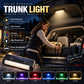 Solar LED trunk lighting for cars – Automatic sensor, wireless, 6 colors, for SUVs and vehicles