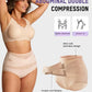 🌸Buy 1 Get 3 Packs✨Plus-Size High-Waist Cross Tummy Control Panties