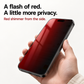 Red Shimmer Privacy Tempered Glass Screen Protector