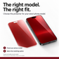 Red Shimmer Privacy Tempered Glass Screen Protector