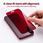 Red Shimmer Privacy Tempered Glass Screen Protector