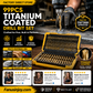 🔥Limited time 50% OFF!🔧 High-efficiency tool favored by veteran craftsmen!Factory Outlet-99pcs Titanium Coated Drill Bit Set