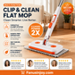 🔥Limited Time 50% OFF！Maximal Cleaning Power！Multi-Functional Hands-Free Clip Flat Mop