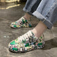 Unisex Round-toe Youthful Graffiti Casual Sports Shoes