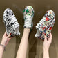 Unisex Round-toe Youthful Graffiti Casual Sports Shoes