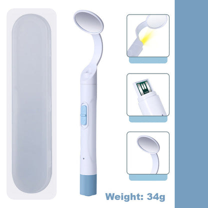 Dual-Color Anti-Fog LED Oral Mirror Set