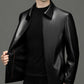 Men's Classic PU Leather Jacket with Zipper Front (Free Shipping)