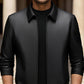 Men's Classic PU Leather Jacket with Zipper Front (Free Shipping)