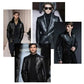 Men's Classic PU Leather Jacket with Zipper Front (Free Shipping)