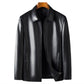 Men's Classic PU Leather Jacket with Zipper Front (Free Shipping)