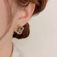 Elegant & Sparkling Irregular Flower Earrings