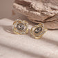 Elegant & Sparkling Irregular Flower Earrings