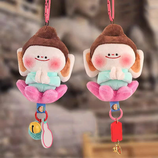 Cute Fluffy Lotus Doll Pendant