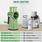 🔥🧑‍🍳 Big Sale 50%OFF🥳Cheese Grater with Handle, Vegetable Food Shredder with 6 Well-designed Blades