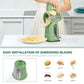 🔥🧑‍🍳 Big Sale 50%OFF🥳Cheese Grater with Handle, Vegetable Food Shredder with 6 Well-designed Blades