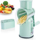 🔥🧑‍🍳 Big Sale 50%OFF🥳Cheese Grater with Handle, Vegetable Food Shredder with 6 Well-designed Blades