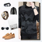 Men's Printed Casual Long-Sleeve Round Neck T-Shirt