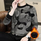 Men's Printed Casual Long-Sleeve Round Neck T-Shirt
